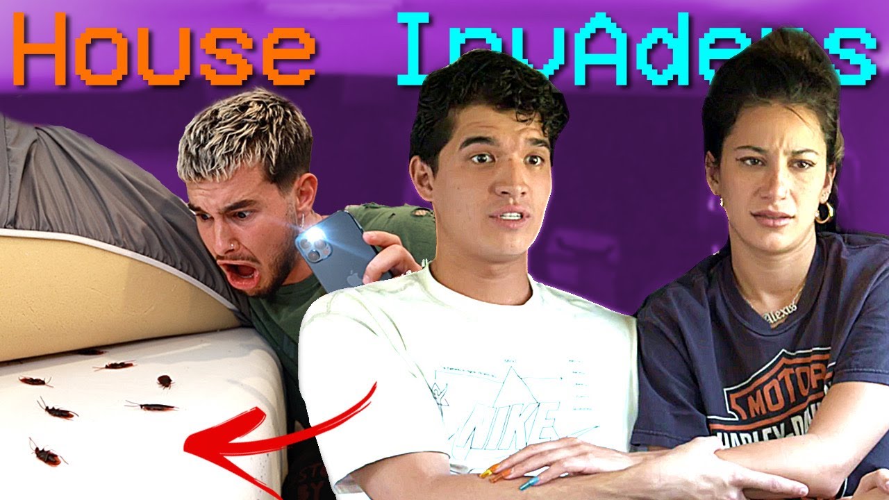 ALEX WASSABI HAD COCKROACHES HIDING UNDER HIS BED!!! House Invaders (Ep. 2)