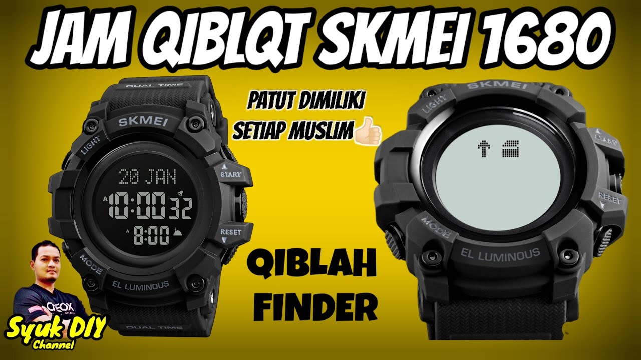 Quick Review Jam Qiblat Skmei 1680