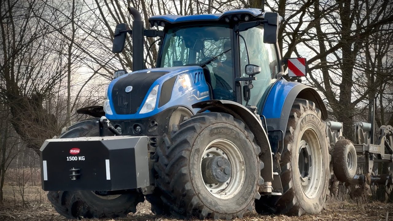 New Holland T7.340 HD & Rolex GB 300 || Uprawa pod Soję ! 