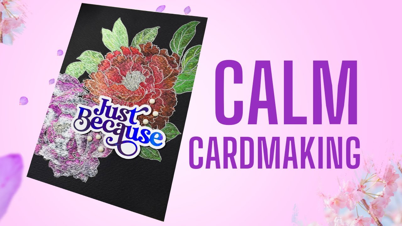Metallic Watercolour ASMR 🎨 Relaxing Cardmaking Paint Session