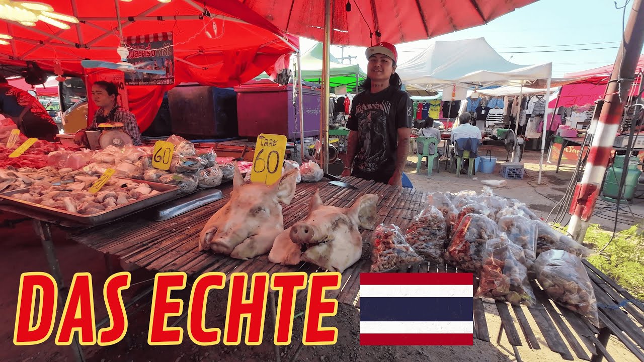 Wieder mal der einzige Farang auf dem Markt - Würdet ihr das essen