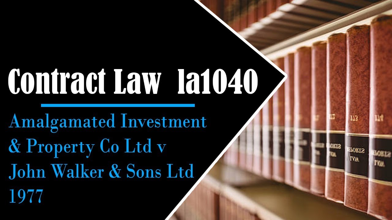 Amalgamated Investment & Property Co Ltd v John Walker & Sons Ltd 1977