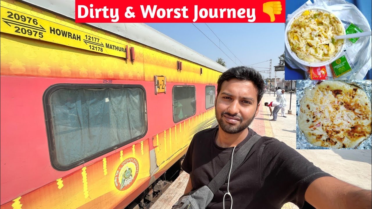 Howrah-Mathura Chambal Express Train Journey •Dirty & Worst Journey• 👎
