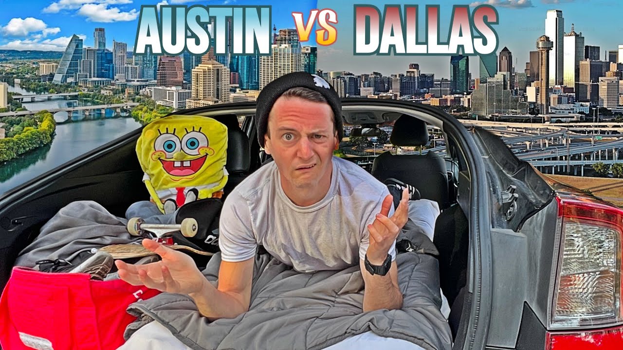 Living in My Car | Austin VS Dallas Texas | Which is Better? (Nomadic Living Edition)