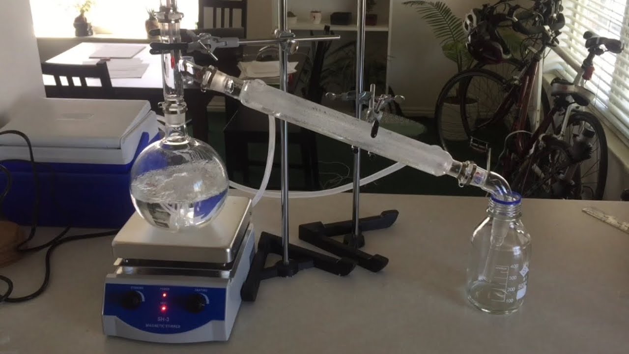 Ethanol Distillation from Yeast Sugar Wash