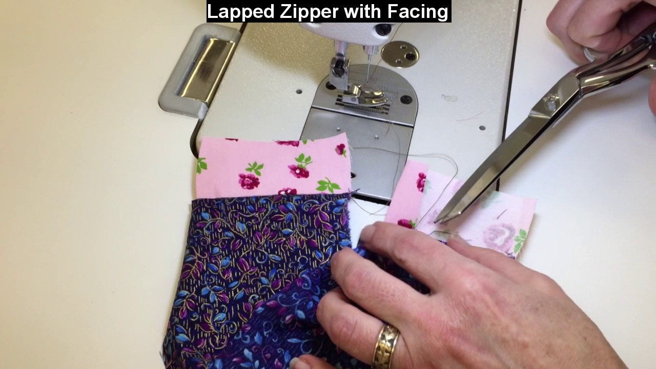 Lapped Zipper with Facing