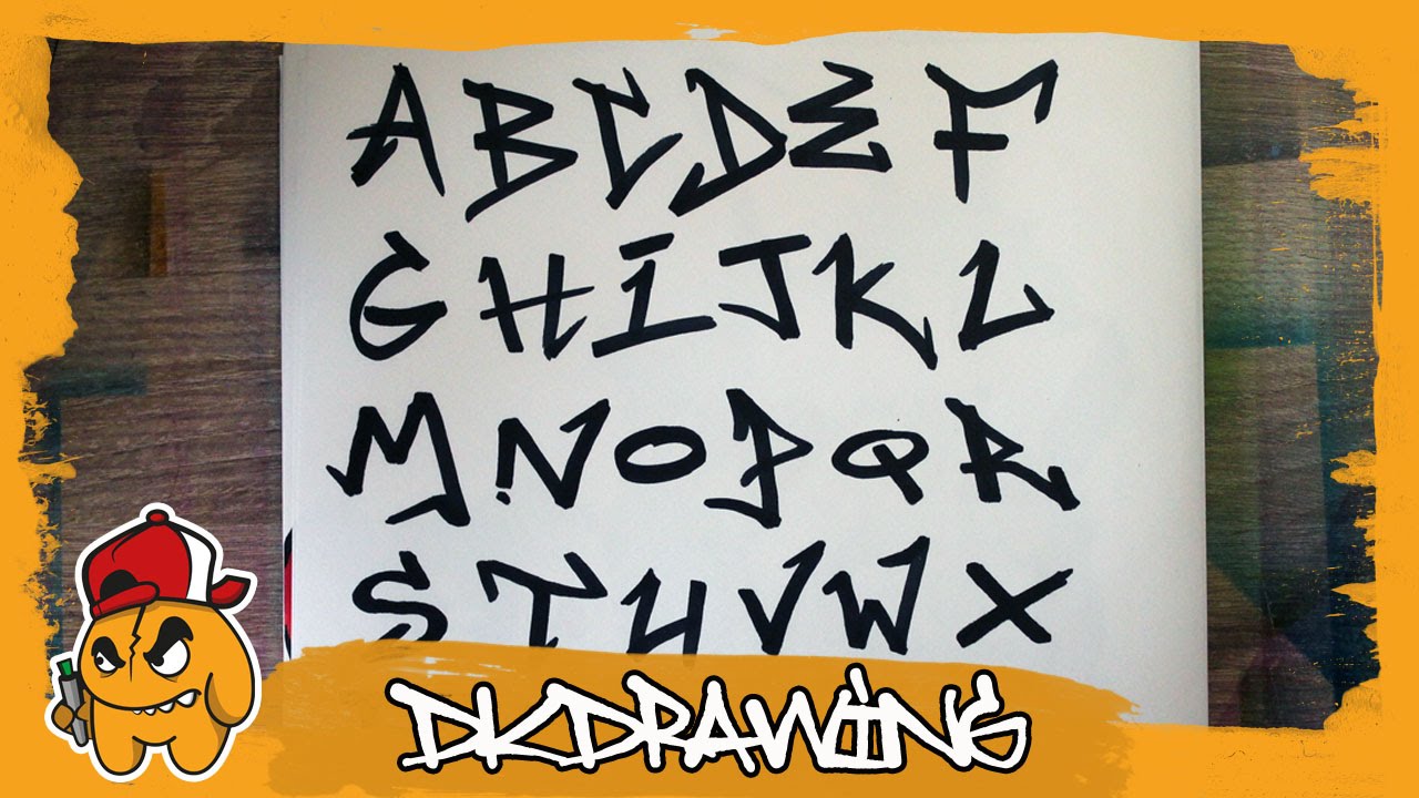 Graffiti Tag Alphabet - Handstyle Tagging #2