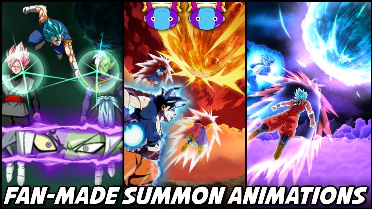 DOKKAN BATTLE SUMMONS WITH FAN-MADE ANIMATIONS!