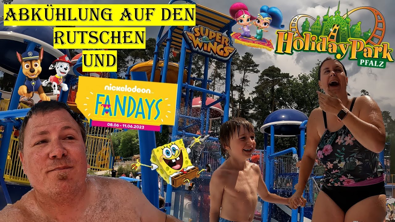 Holiday Park - Abkühlung auf den Rutschen und Nickelodeon Fandays (4K) 2023 |VLOG #032 |