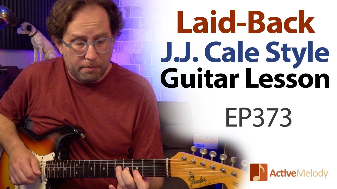Laid-back, J.J. Cale Style Lead - Using the modes? Slow blues lead guitar lesson - EP373