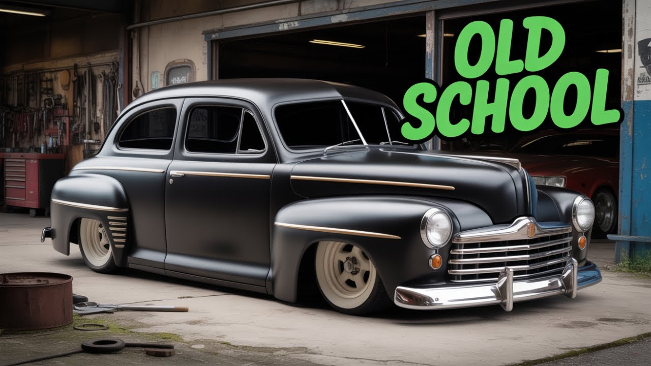 THE 46 FORD GETS LOWERED THE TRADITIONAL WAY