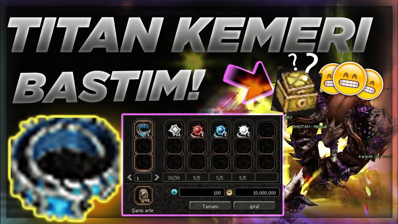 TİTAN KEMER ÜRETİMİ xD!? | YENİ BOSSLARI PARÇALIYORUZ! | 22.2 GÜNCELLEMESİ | Metin2 SHAITAN