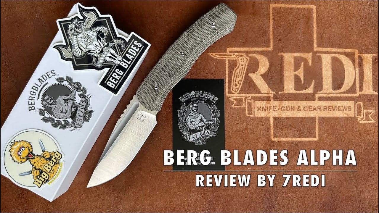 Berg Blades Alpha Frontflipper Micarta - Unique aesthetic & Reate build Quality!