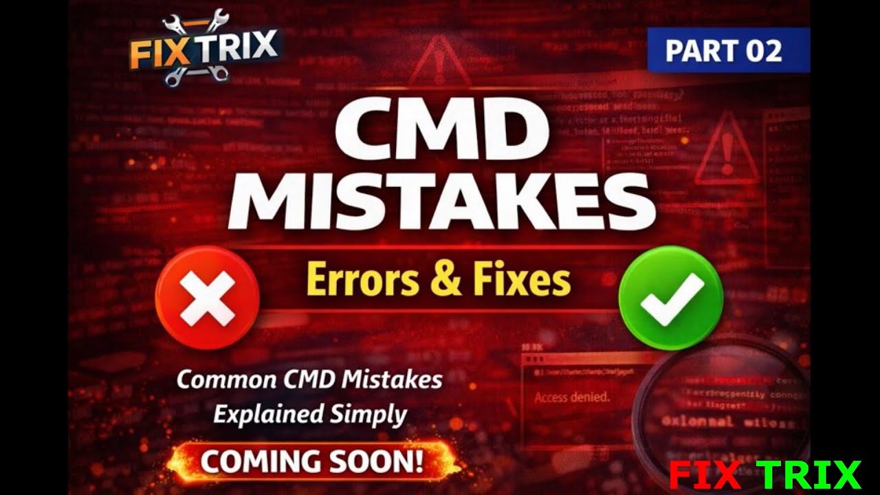 🔥🎄CMD Structure Explained ✅| Common Mistakes, Errors & Fixes – Part 02🔥