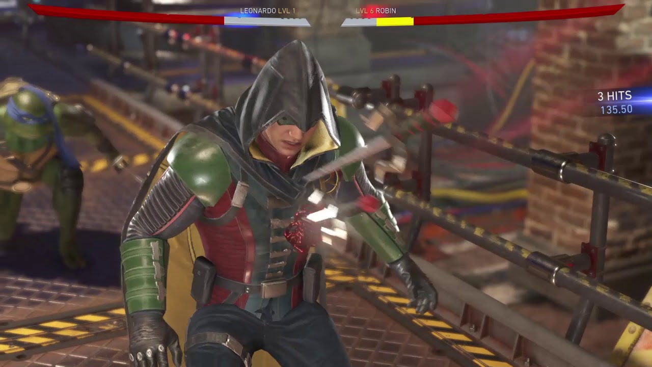 Injustice 2 Leonardo vs Robin