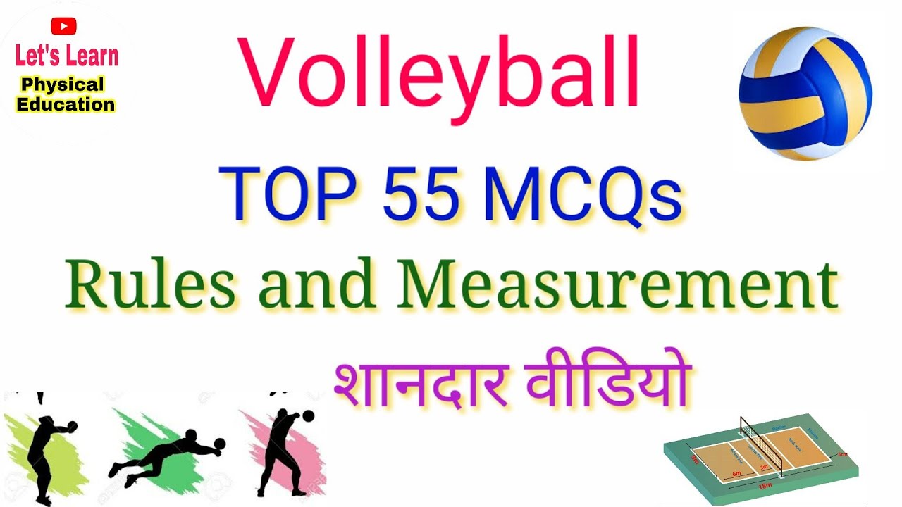 Physical Education-Very Important MCQs on Volleyball DSSSB UP TGT PGT KVS NVS HTET UKPTI CBSE 11&12