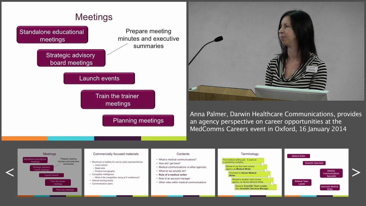 The agency perspective of careers in MedComms