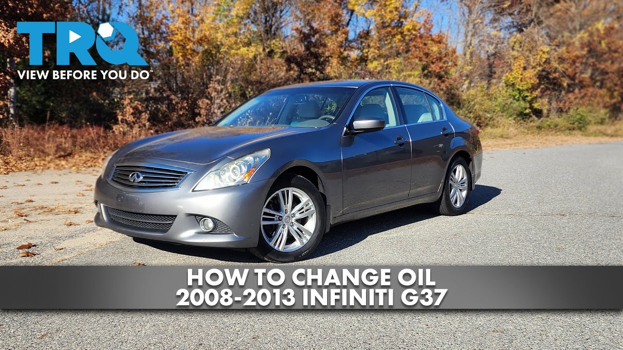 How to Change Oil 2008-2013 INFINITI G37