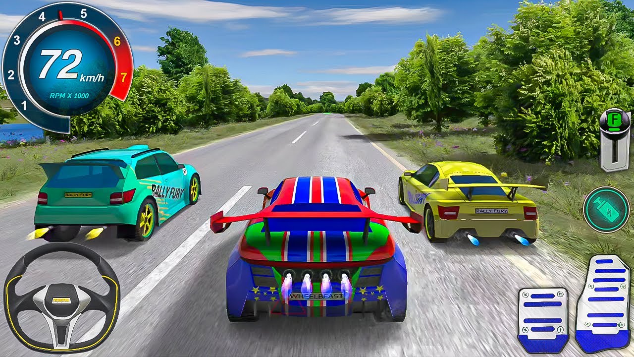 Rally Fury Offroad Car Racing &mdash; гоночная игра для спортивных автомобилей по бездорожью &mdash; геймплей...
