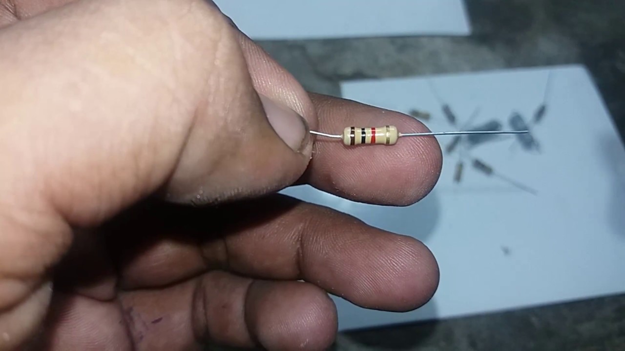 Cara membaca resistor 4 gelang warna