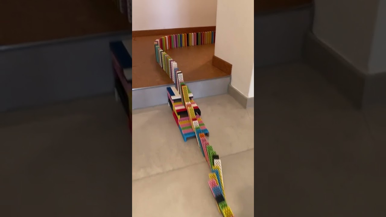 Domino Effect  #shorts #goviral #viral #satisfying #kapla #bioblo #domino @nicknuern_12   @1411niii