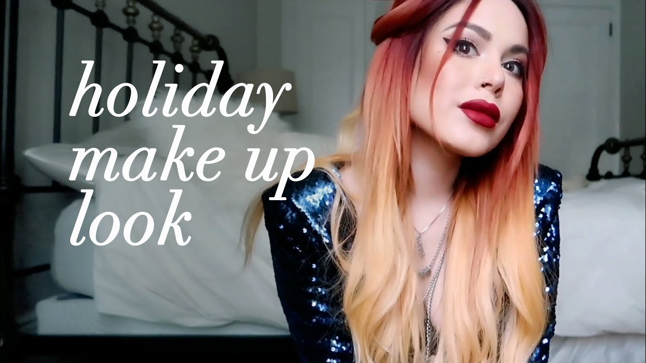 HOLIDAY MAKE UP AND HAIR!