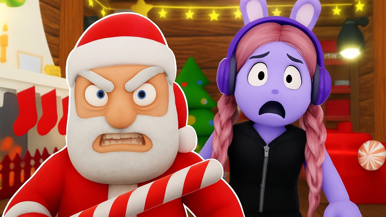 Santa se Volvió Malo… ¿Podré Escapar del Obby de Navidad? | Escape Evil Santa (Christmas Obby)