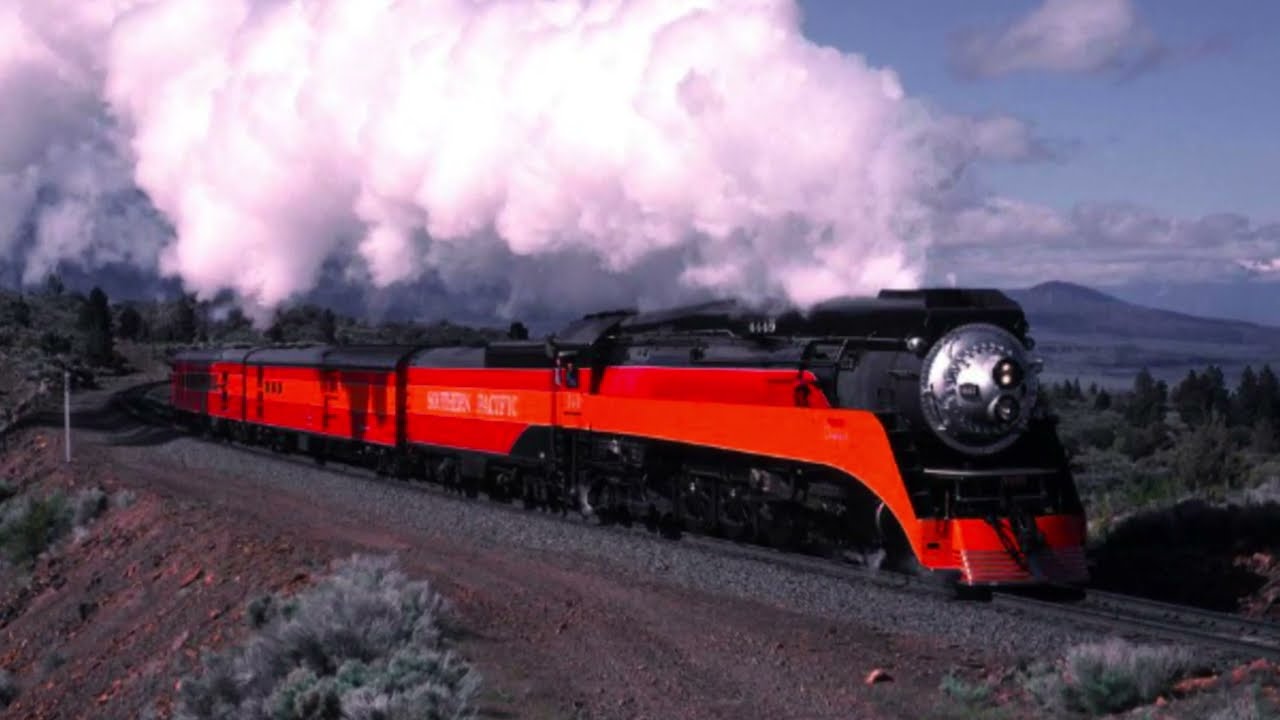Southern Pacific Daylight no. 4449 SP 6 chime whistle (MEGA COMPILATION)
