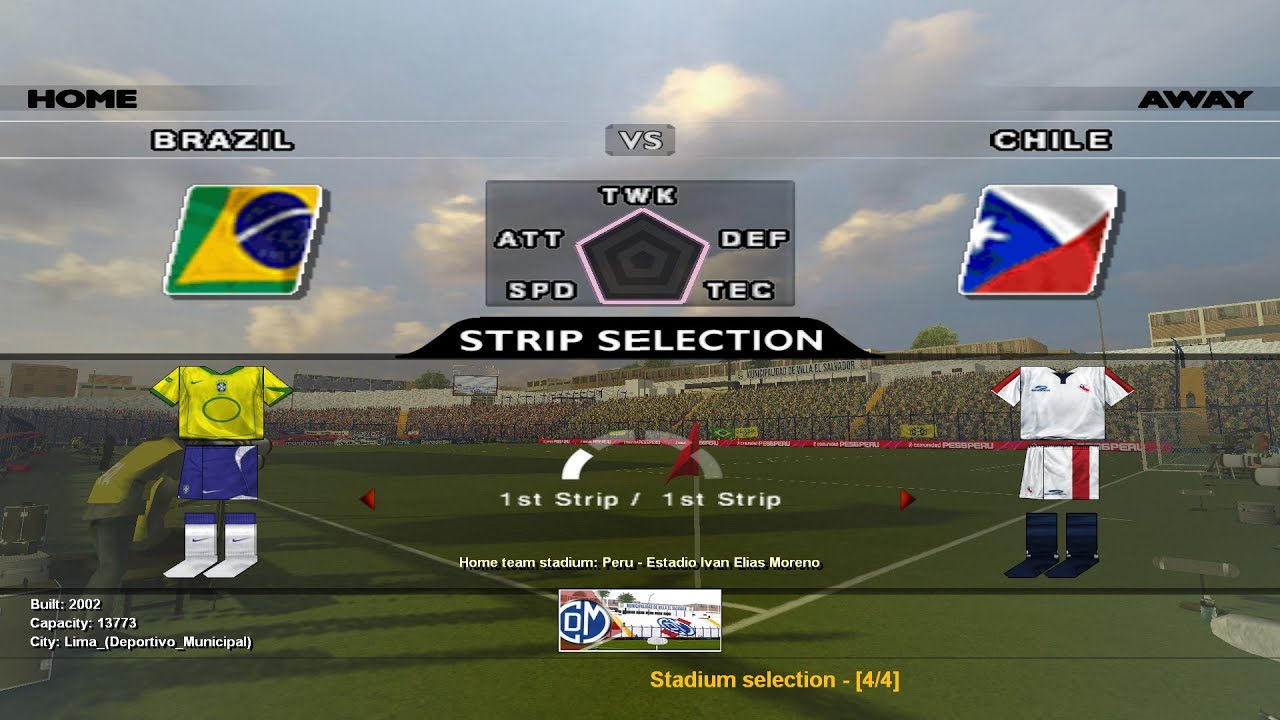 COPA AMERICA 2004 - GROUP C - FIXTURE 1 - BRASIL - CHILE