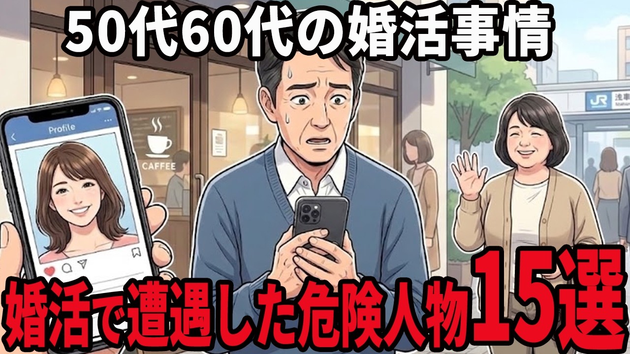 【シニアの本音】50代60代の婚活事情！婚活で遭遇した要注意人物体験談 15選紹介します