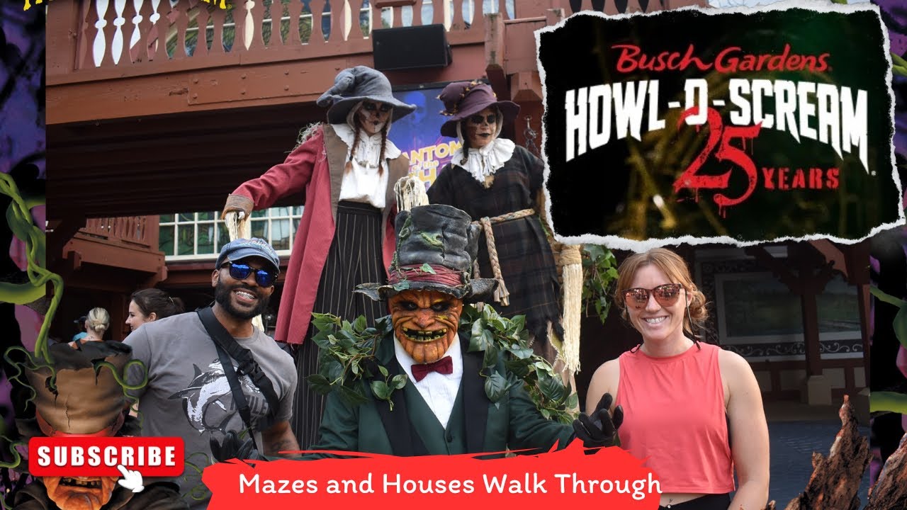 Busch Gardens | Howl O Scream Williamsburg VA | Haunted Houses Walk Through's | Is it SCARY?