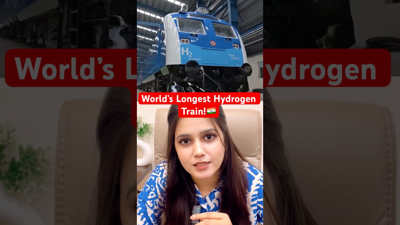 World&rsquo;s Most Powerful Hydrogen Train is Here&ndash;In India! #hydrogentrain #train #indianrailways #india