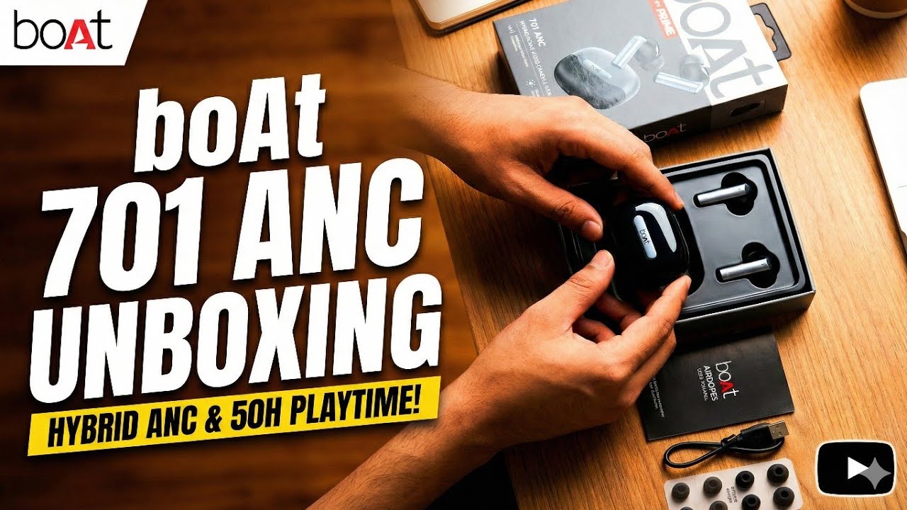 Full Unboxing Of Boat Airdopes Prime 701 ANC In Hindi #unboxing #boat #Boat701 #hindi #airdopes 
