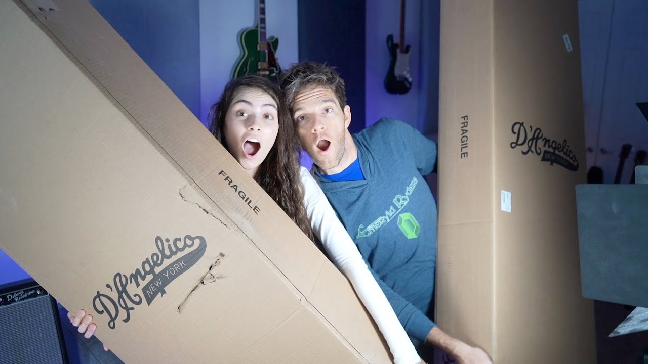 D'ANGELICO SENT US 2!! GUITARS?? -- DOUBLE GUITAR UNBOXING!