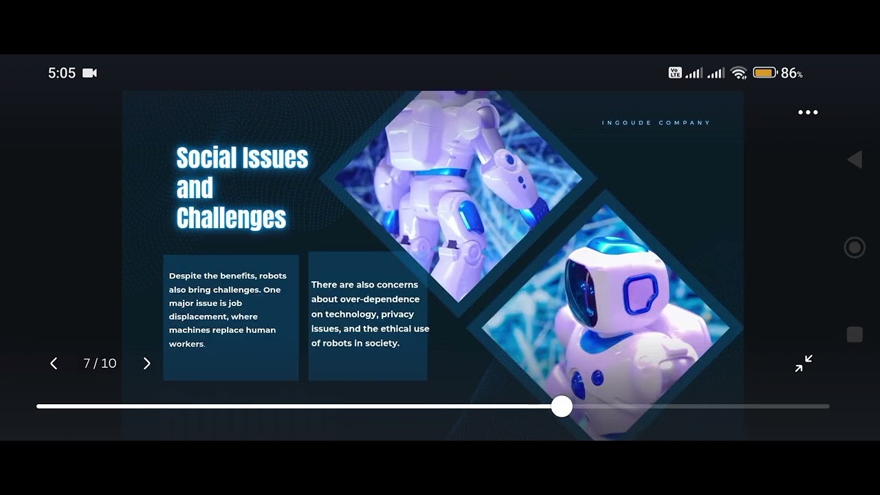 Reporting robot machines 