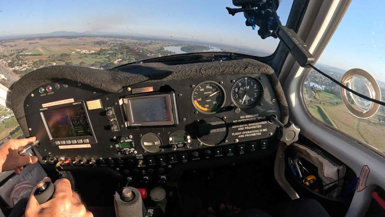 Learn to Fly a Jabiru J170D, Outbound, Inbound and Circuits at Grafton