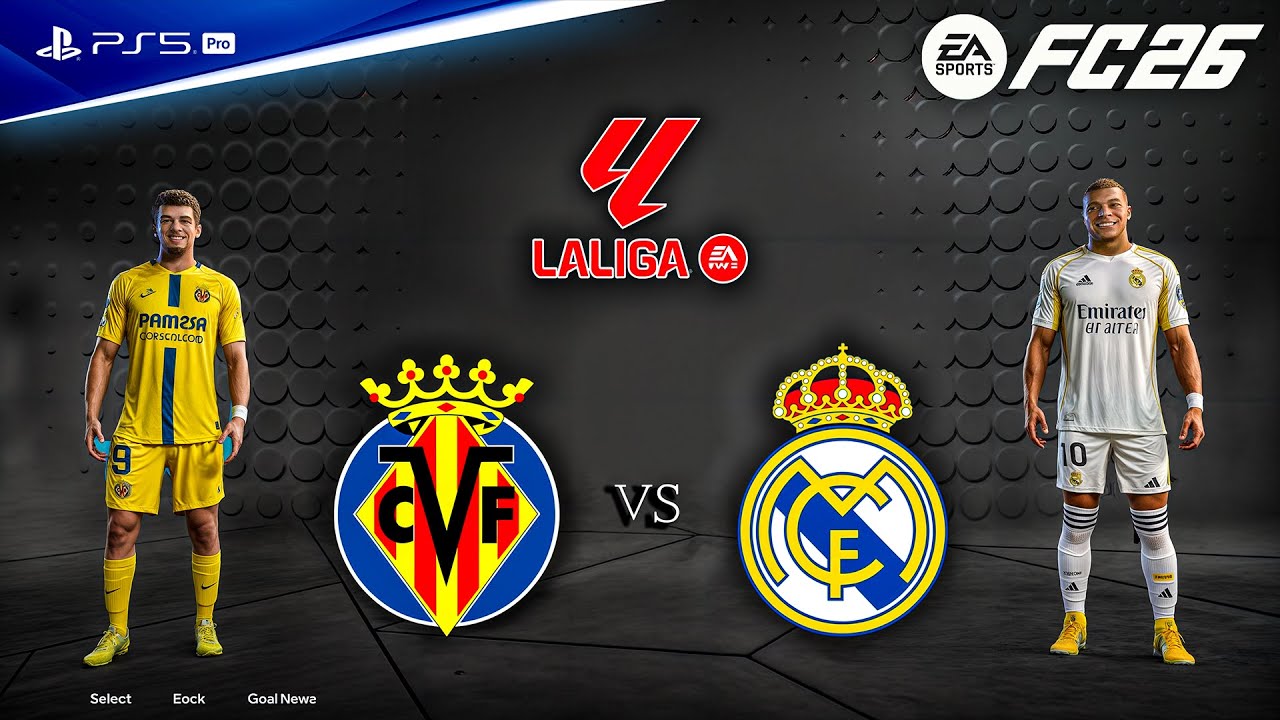 FC 26 - Villarreal vs. Real Madrid - La liga 25/26 Full Match | PS5™ Pro [4K60]