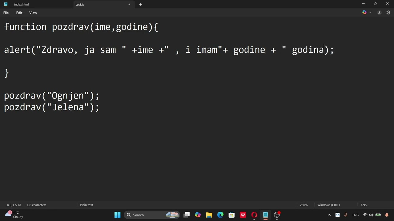 Funkcije (Javascript tutorijal #17)