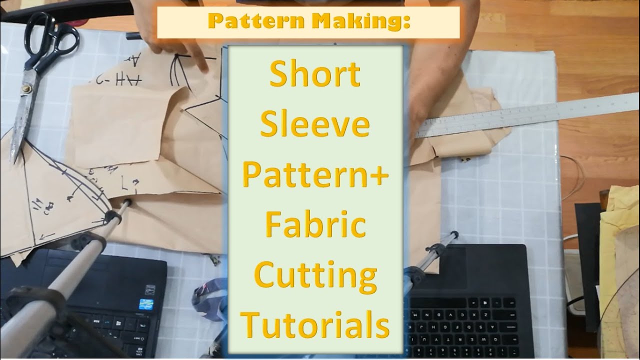 Short Sleeve Pattern + Fabric Cutting Tutorials | paggawa ng pattern ng short sleeve.