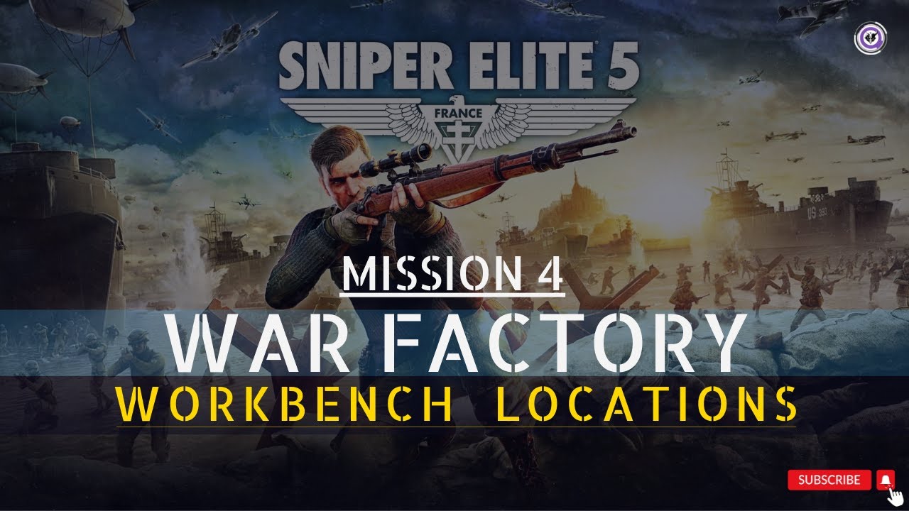 Sniper Elite 5 Mission 4 War Factory [All Workbench Locations] #sniperelite5