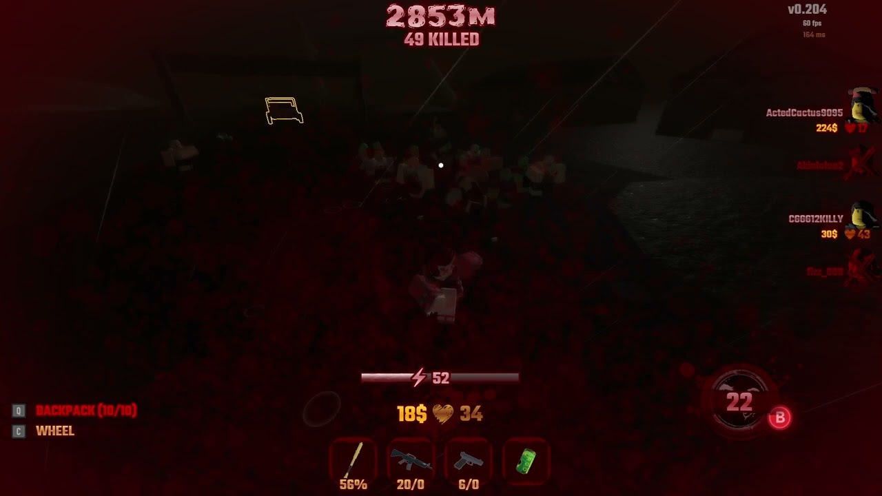 Idk, just tanking a lot of Zombies:p