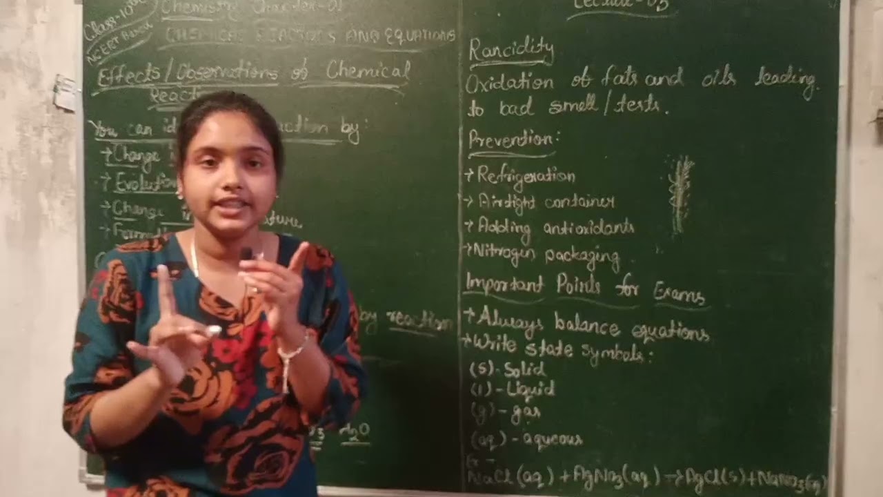 Class 10th chemistry chapter 1 chemical reactions and equations lecture 3 