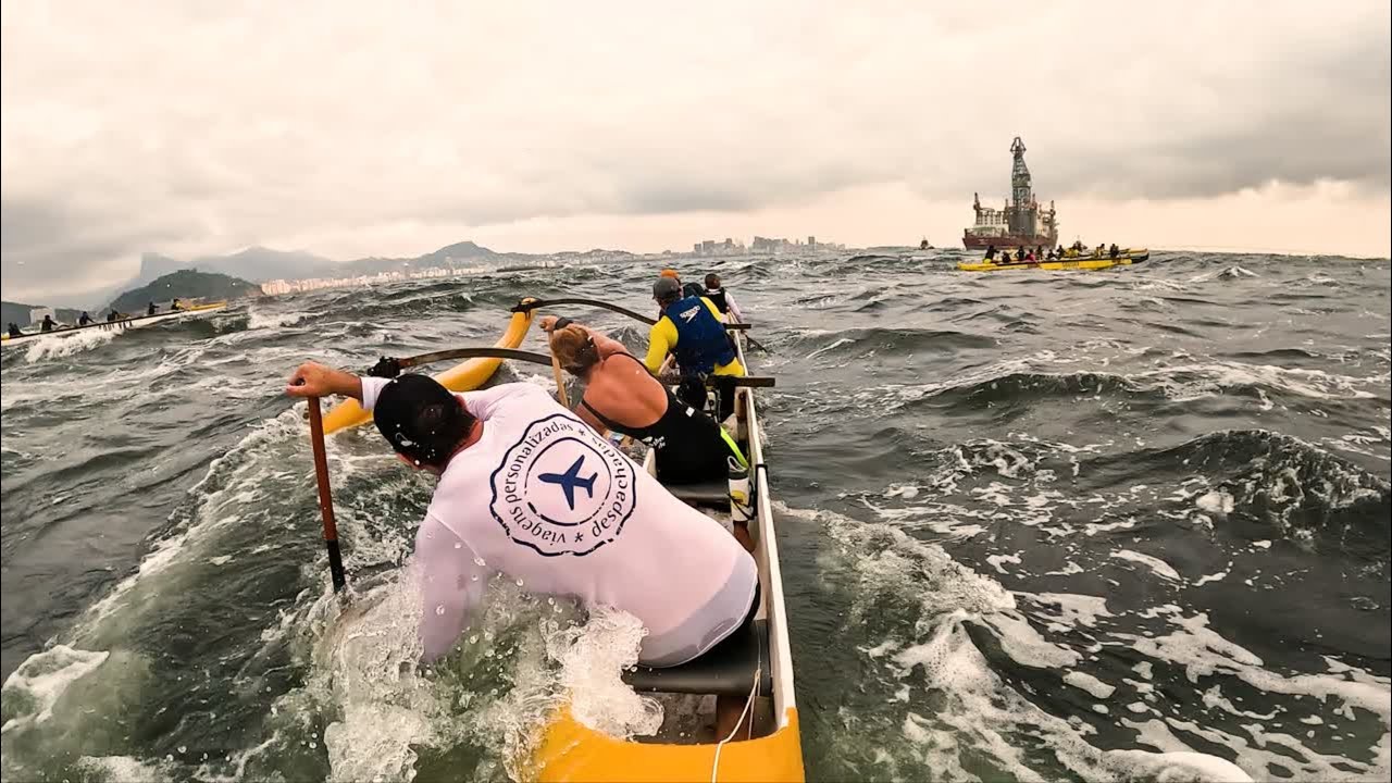 Remada Soul VA'A de Canoa Havaiana para Fortaleza de Santa Cruz em Niterói