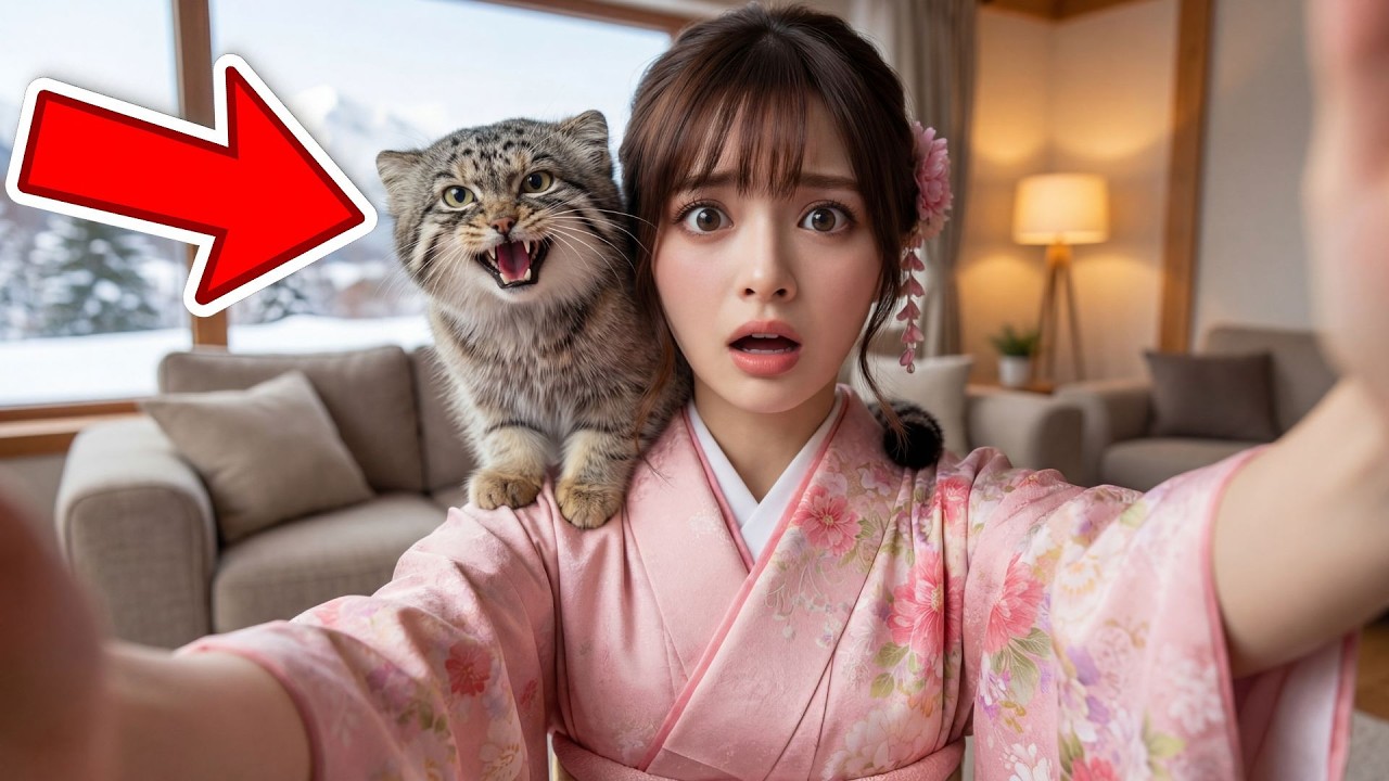 吹雪の中でマヌルネコの子猫を発見…救助して家族になった物語