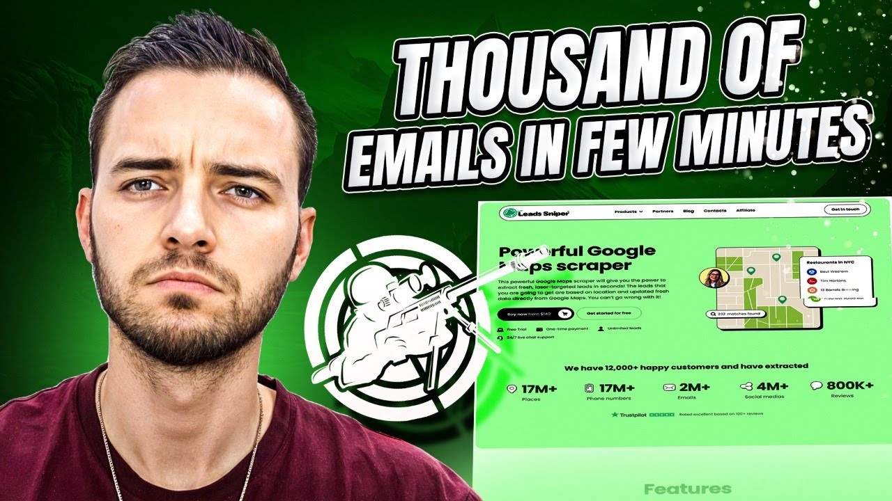 Leads Sniper : Collect Thousands of Emails in Minutes!
