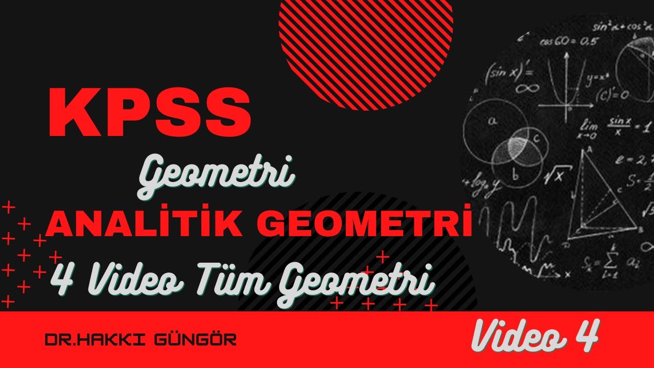 KPSS ANALİTİK GEOMETRİ TÜM SORULAR