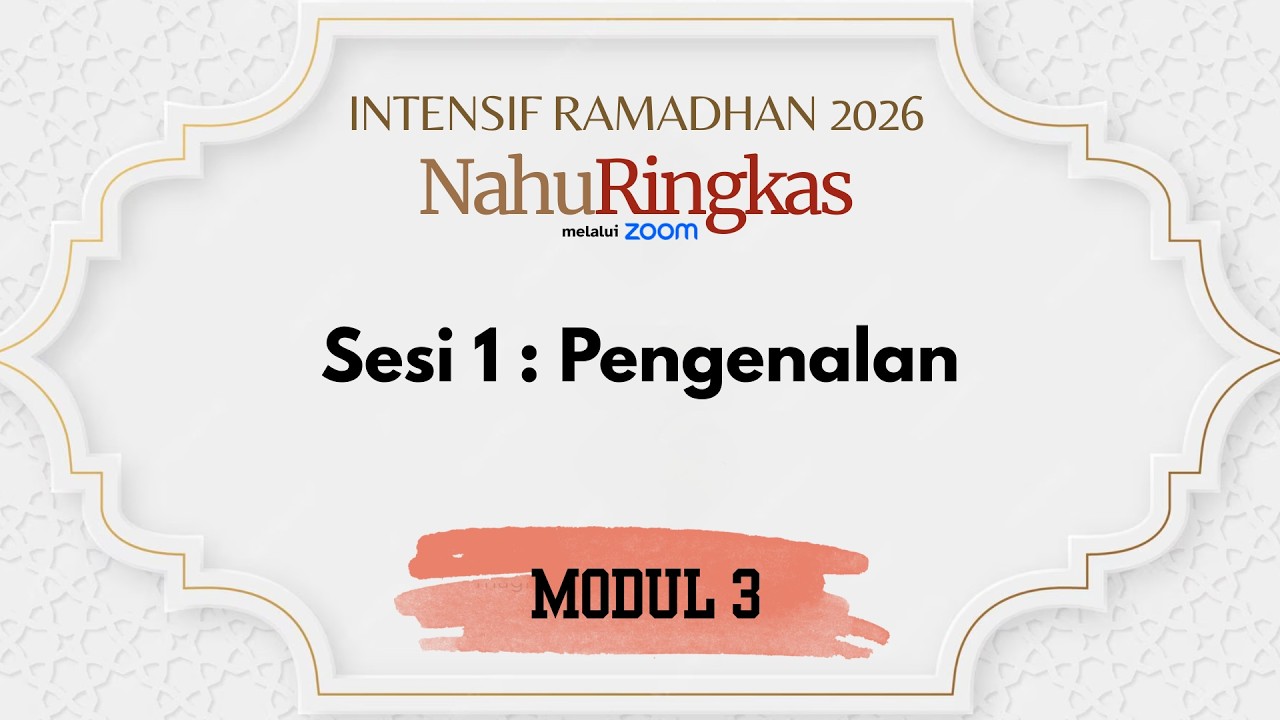 Ramadan 2026 Modul 3 sesi 1