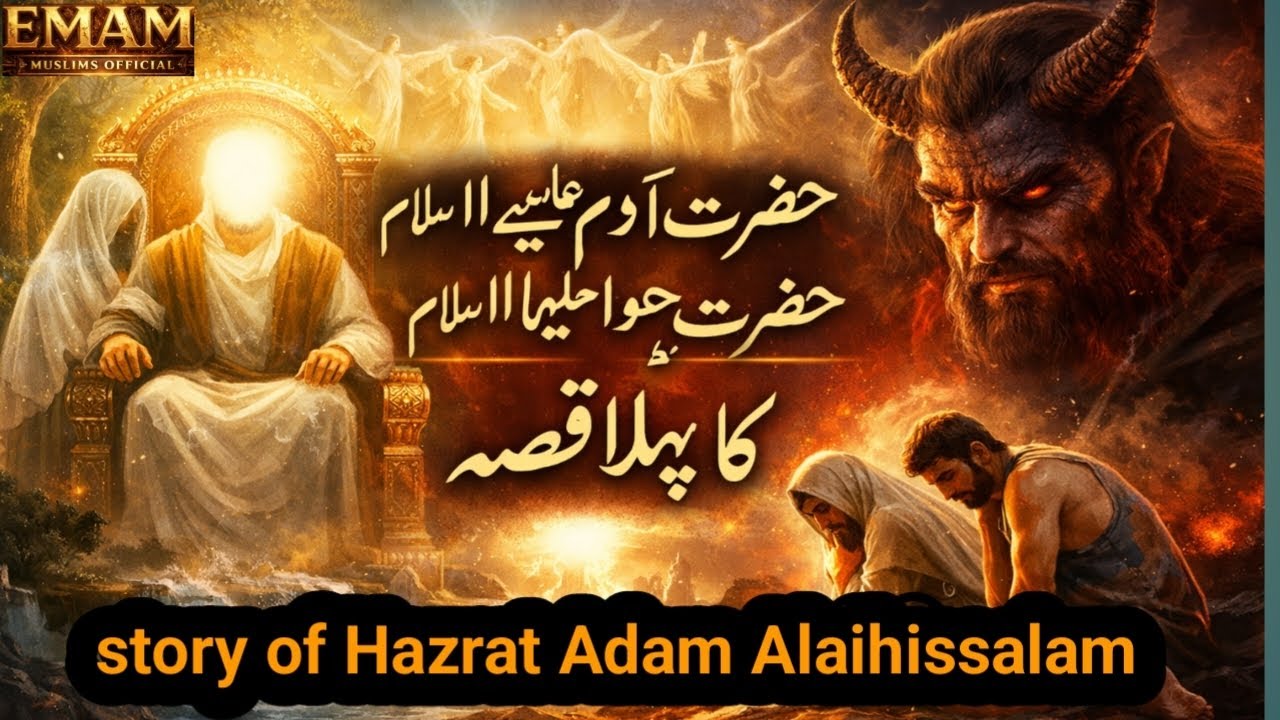 Hazrat Adam Alaihissalam | Insaniyat Ka Aaghaz Pehla Insaan Aur Pehli Aazmaish  Heart Touching Story