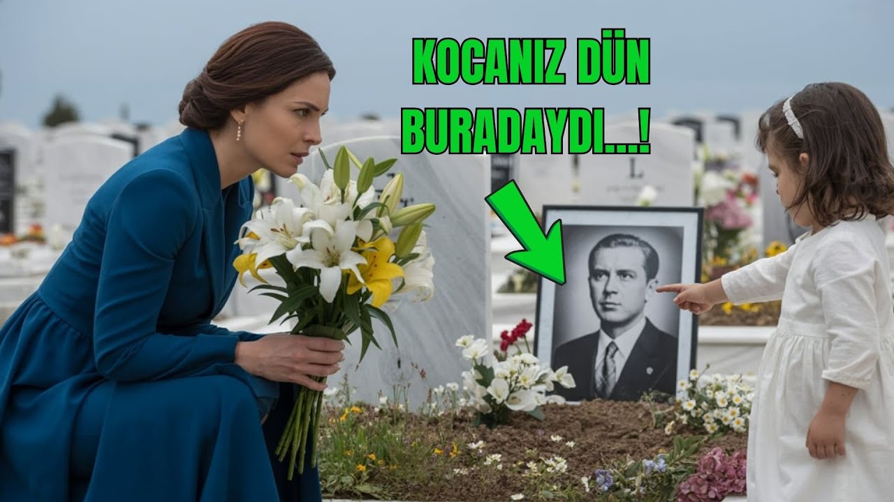 MİLYONER EŞİNİN MEZARINI ZİYARET ETTİ ;TANIMADIĞI KÜÇÜK BİR KIZ “KOCANIZ DÜN BURADAYDI!” DEDİĞİNDE..