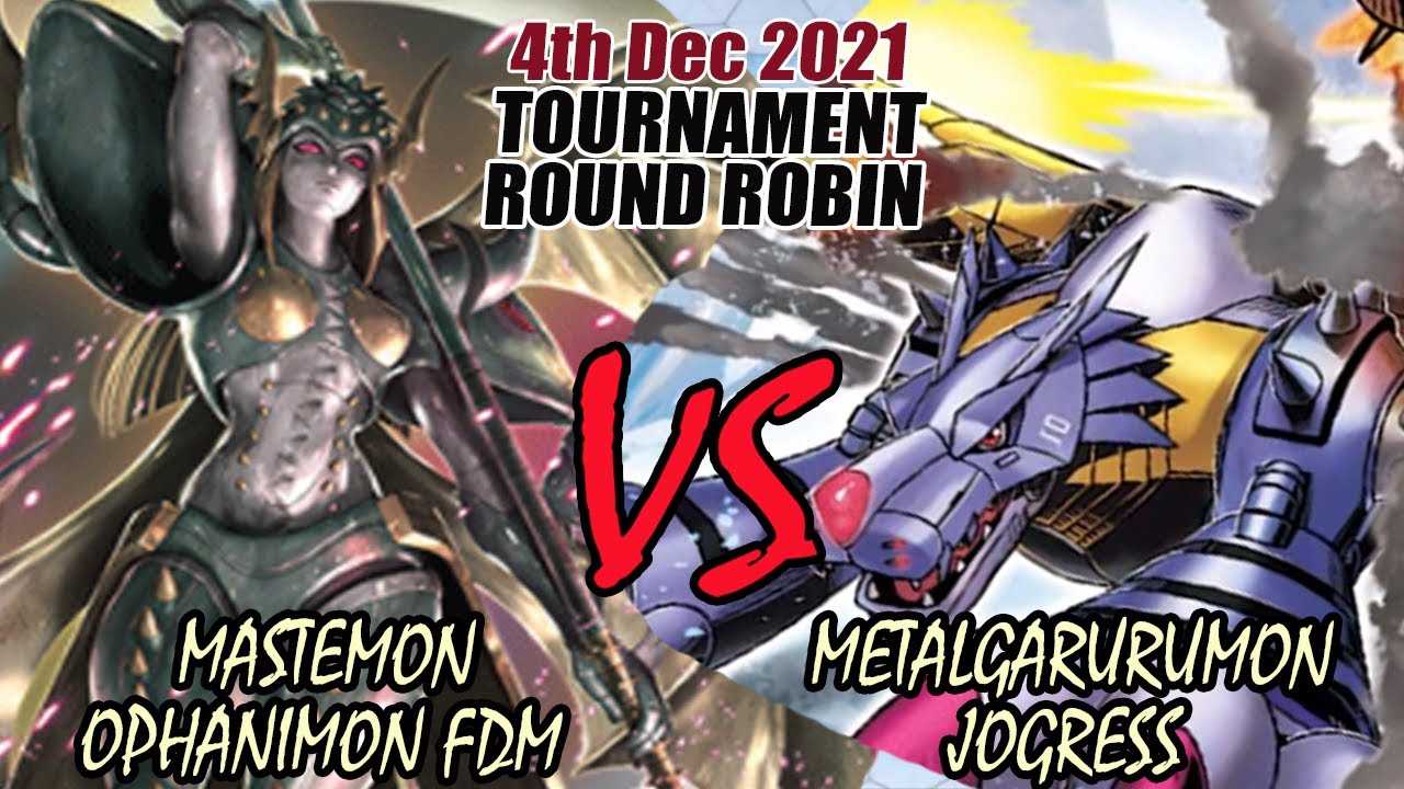 Digimon TCG Mastemon Ophanimon FDM Vs Metalgarurmon Jogress Round Robin BO3! - 4th December 2021